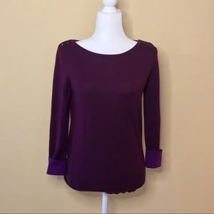 NWOT The Limited Merino-Blend Purple Sweater